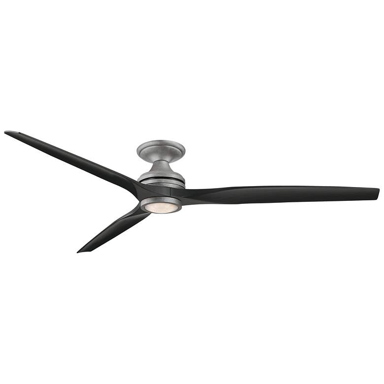 Image 1 Fanimation Spitfire DC Custom 72 in. Flush - GZ w/ BL Blades and GZ LED LK