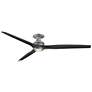 1_Fanimation Spitfire DC Custom 72 in. Flush - GZ w/ BL Blades and GZ LED LK