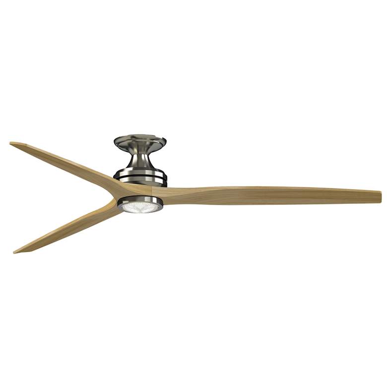 Image 1 Fanimation Spitfire DC Custom 72 inch Flush - BN w/ BL Blades & BN LED LK