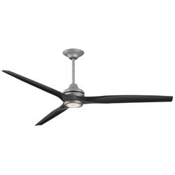Fanimation Spitfire DC Custom - 72 inch - GZ with BL Blades and GZ LED LK