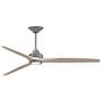 1_Fanimation Spitfire DC Custom - 72 inch - GZ with WW Blades and GZ LED LK