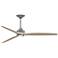 Fanimation Spitfire DC Custom - 72 inch - GZ with WW Blades and GZ LED LK