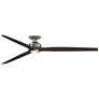 1_Fanimation Spitfire DC Custom - 84" Flush - BN w/ DWA Blades, Light Kit