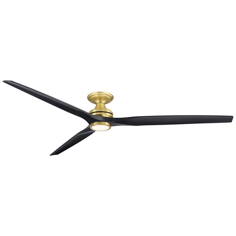 Image 1 Fanimation Spitfire DC Custom 84" Flush - BS with BL Blades, Light Kit