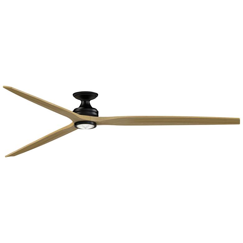 Image 1 Fanimation Spitfire DC Custom - 84" Flush - BS with WK Blades, Light Kit