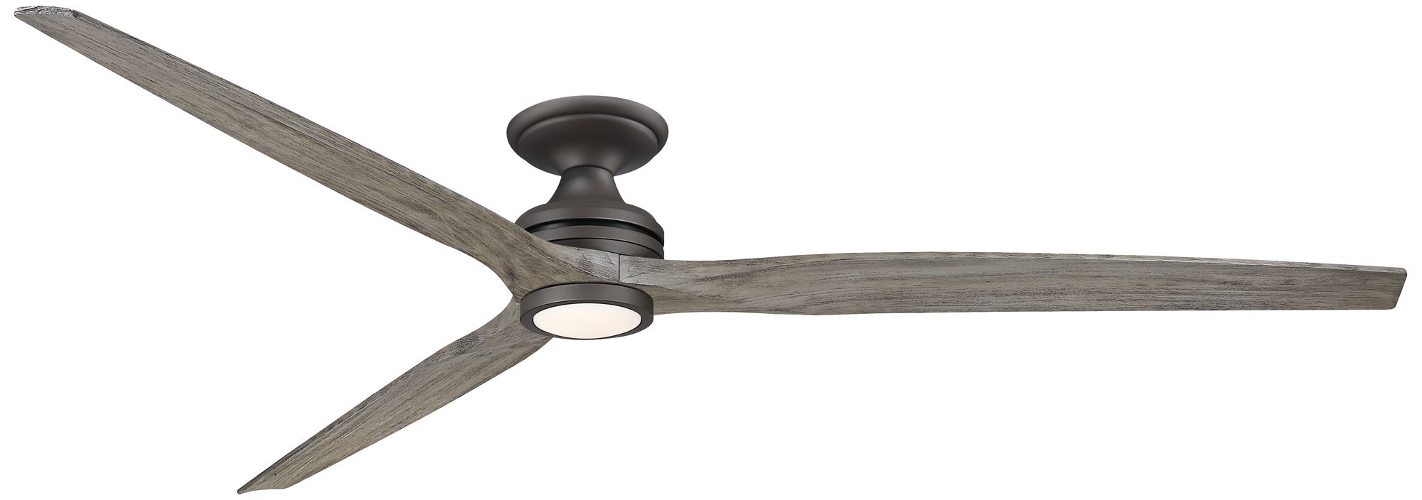 Fanimation Spitfire DC Custom 84" Flush - GR w/ WE Blades & Light Kit