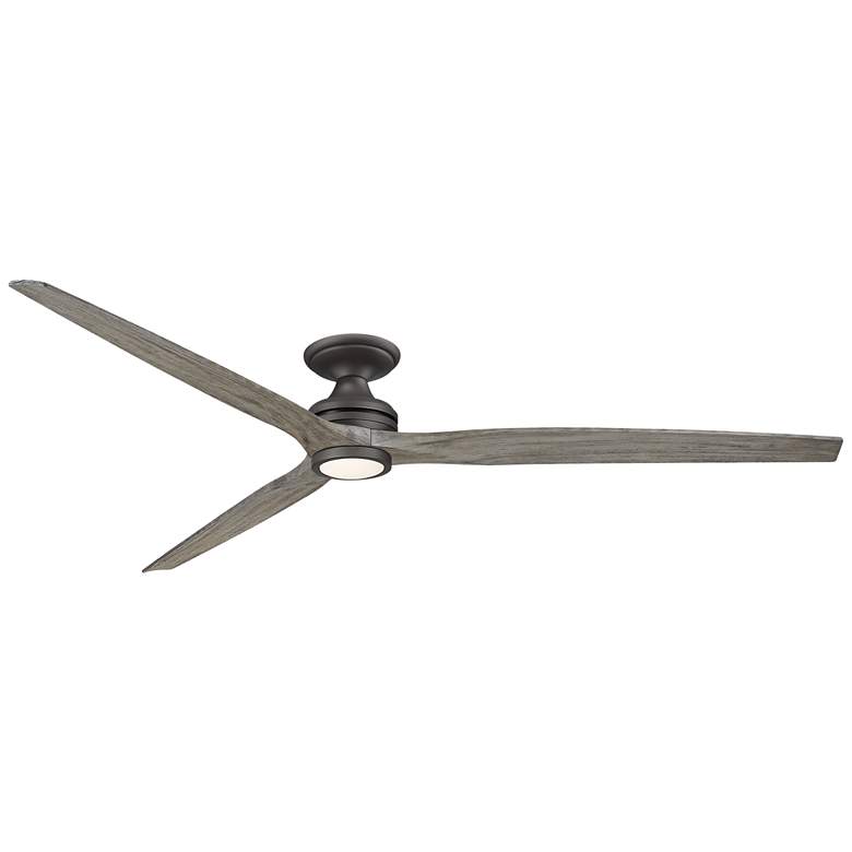 Image 1 Fanimation Spitfire DC Custom 84" Flush - GR w/ WE Blades & Light Kit