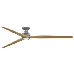Fanimation Spitfire DC Custom - 84" Flush - GZ with N Blades, Light Kit