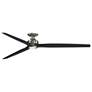 1_Fanimation Spitfire DC Custom 84 in. Flush - BN w/ BL Blades & Light Kit
