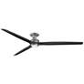 1_Fanimation Spitfire DC Custom - 84 in. Flush - GZ w/ BL Blades, Light Kit