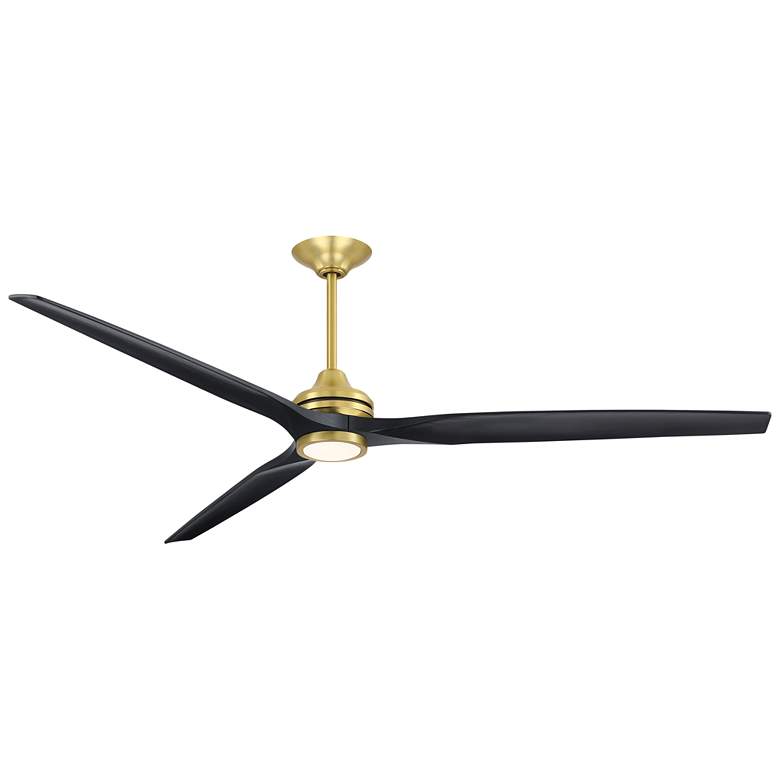 Image 1 Fanimation Spitfire DC Custom - 84 inch - BS with BL Blades and BS LED LK