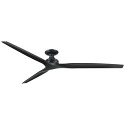 Fanimation Spitfire DC Custom - 84 inch Flush - BL with BL Blades