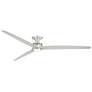 1_Fanimation Spitfire DC Custom - 84 inch Flush - BN w/ BN Blades, Light Kit