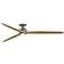 Fanimation Spitfire DC Custom - 84 inch Flush - BN w/ N Blades & Light Kit
