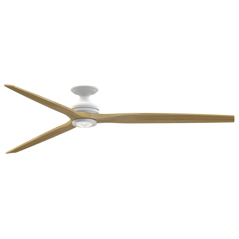 Image 1 Fanimation Spitfire DC Custom - 84 inch Flush - MW w/ N Blades & Light Kit