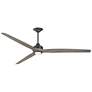 1_Fanimation Spitfire DC Custom - 84 inch - GR with WE Blades and GR LED LK