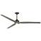 Fanimation Spitfire DC Custom - 84 inch - GR with WE Blades and GR LED LK