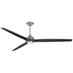 Fanimation Spitfire DC Custom - 84 inch - GZ with BL Blades and GZ LED LK