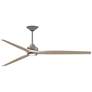1_Fanimation Spitfire DC Custom - 84 inch - GZ with WW Blades and GZ LED LK