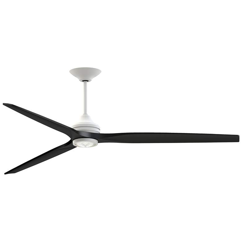 Image 1 Fanimation Spitfire DC Custom - 84 inch - MW with BL Blades and MW LED LK