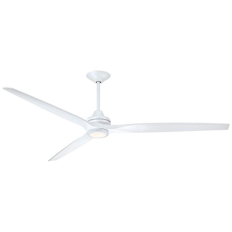 Image 1 Fanimation Spitfire DC Custom - 84 inch - MW with MW Blades and MW LED LK