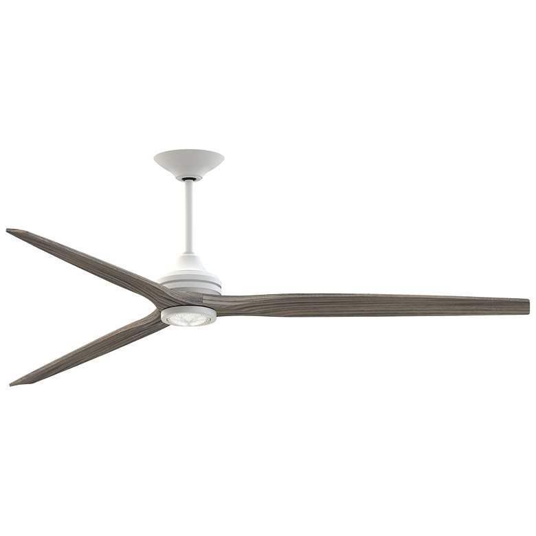 Image 1 Fanimation Spitfire DC Custom - 84 inch - MW with WE Blades and MW LED LK