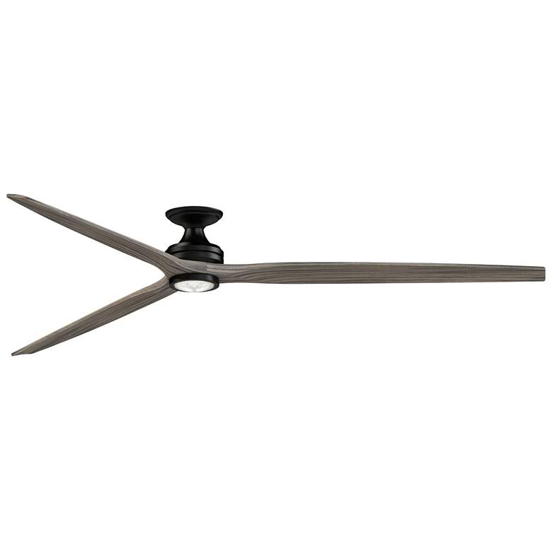 Image 1 Fanimation Spitfire DC Custom - 96" Flush - BL with WE Blades, Light Kit