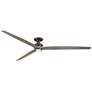 1_Fanimation Spitfire DC Custom 96" Flush - GR with WE Blades and GR LED LK