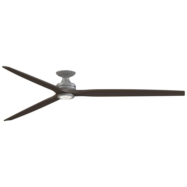 Image 1 Fanimation Spitfire DC Custom 96 in. Flush - MW w/ WW Blades and MW LED LK
