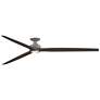 1_Fanimation Spitfire DC Custom 96 in. Flush - MW w/ WW Blades and MW LED LK