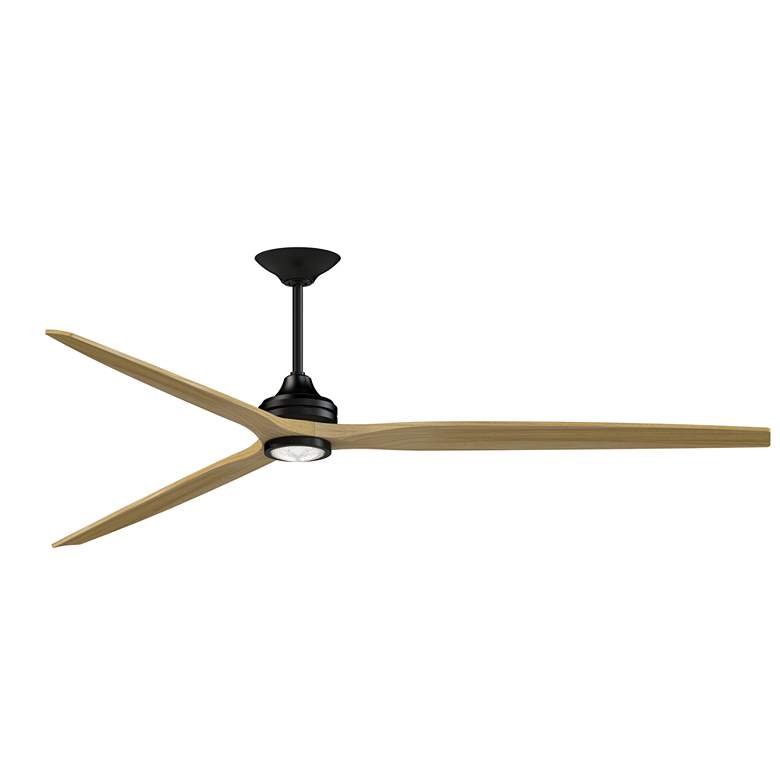 Image 1 Fanimation Spitfire DC Custom - 96 inch - BL with N Blades and BL LED LK