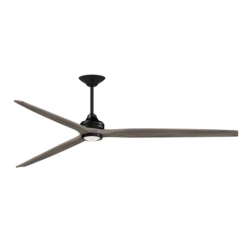 Image 1 Fanimation Spitfire DC Custom - 96 inch - BL with WE Blades and BL LED LK