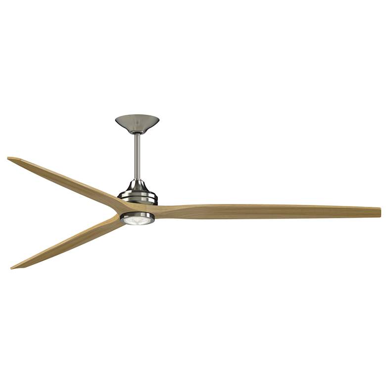 Image 1 Fanimation Spitfire DC Custom - 96 inch - BN with N Blades and BN LED LK
