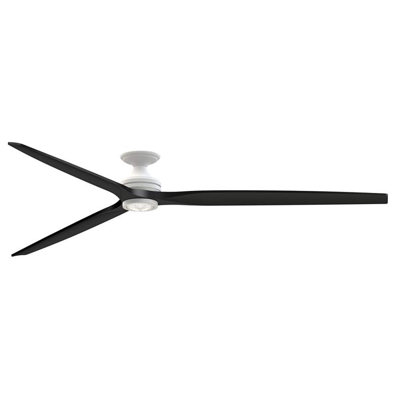 Image 1 Fanimation Spitfire DC Custom - 96 inch Flush - MW w/ BL Blades & MW LED LK