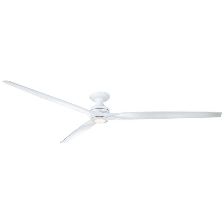 Image 1 Fanimation Spitfire DC Custom - 96 inch Flush - MW w/ MW Blades & MW LED LK