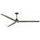 Fanimation Spitfire DC Custom - 96 inch - GR with WE Blades and GR LED LK