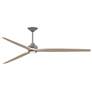 1_Fanimation Spitfire DC Custom - 96 inch - GZ with WW Blades and GZ LED LK