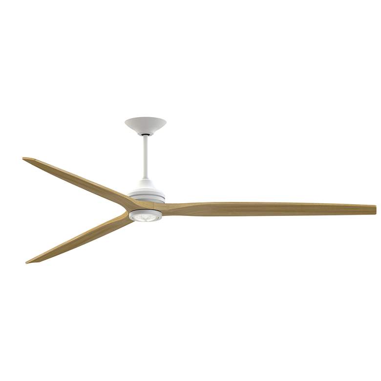 Image 1 Fanimation Spitfire DC Custom - 96 inch - MW with N Blades and MW LED LK