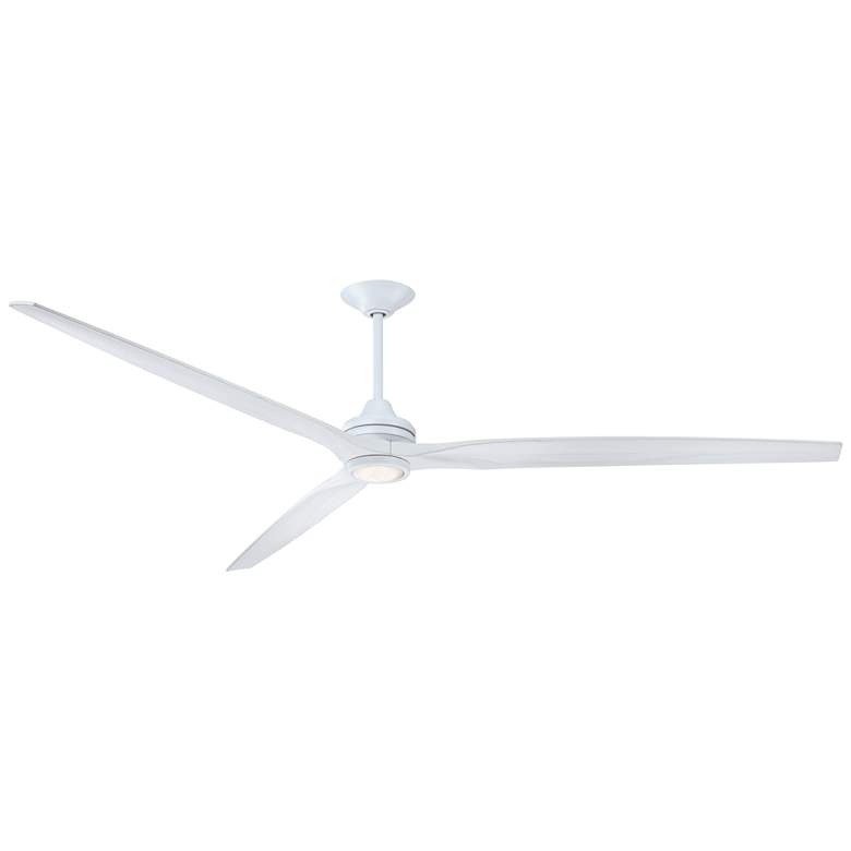 Image 1 Fanimation Spitfire DC Custom - 96 inch - MW with WW Blades and MW LED LK