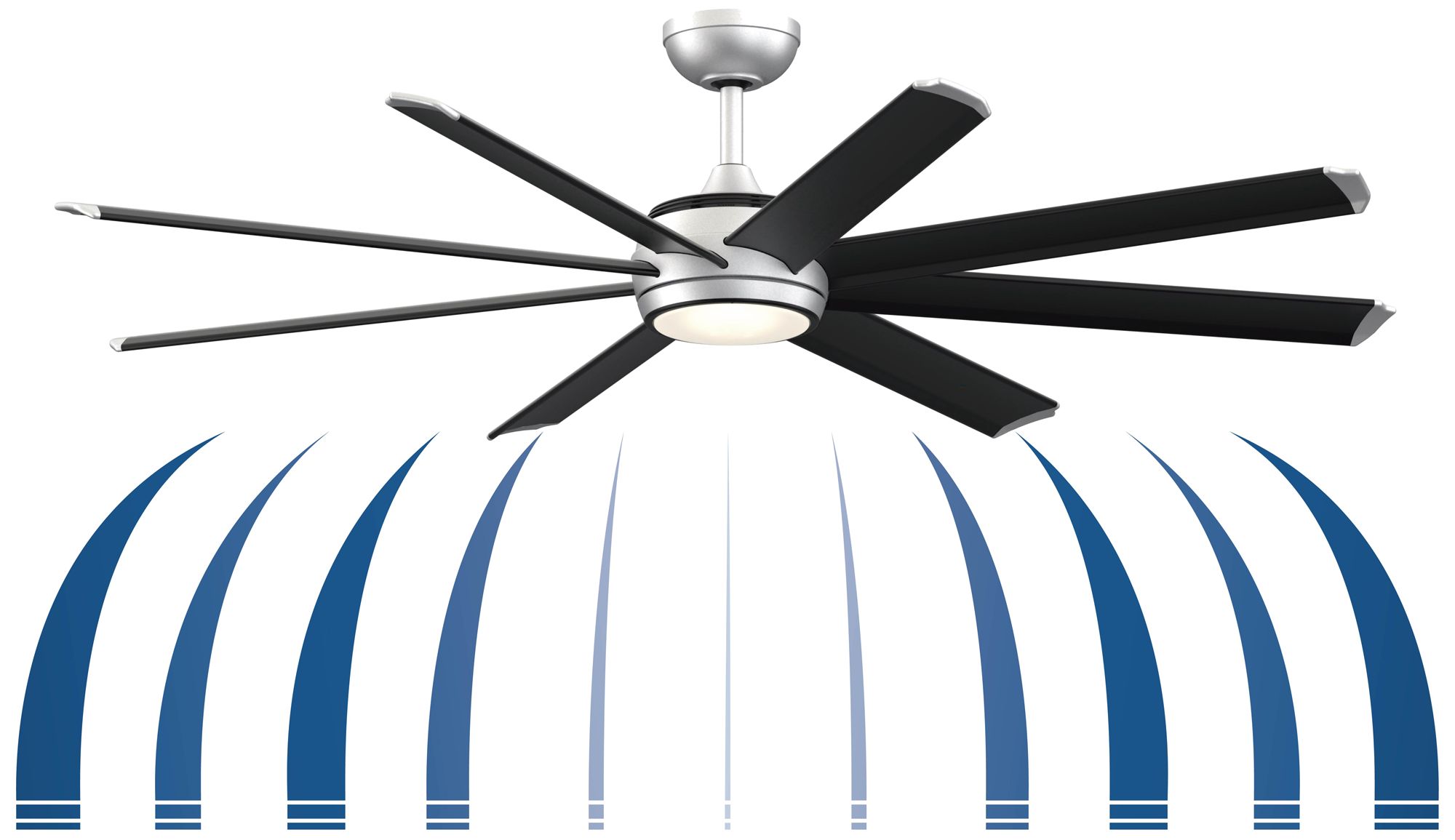 Image 7 Fanimation Stellar Custom - 64 inch - BLW with BLW Blades and LED LK more views