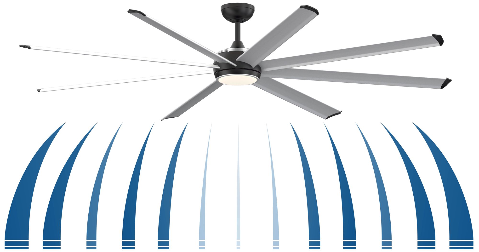 Image 7 Fanimation Stellar Custom - 84 inch - BLW with SLW Blades and LED LK more views