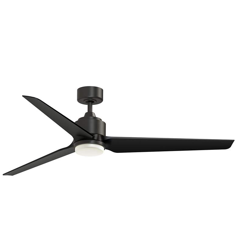 Image 1 Fanimation TriAire Custom - 64 inch - DZW with BLW Blades and LED LK