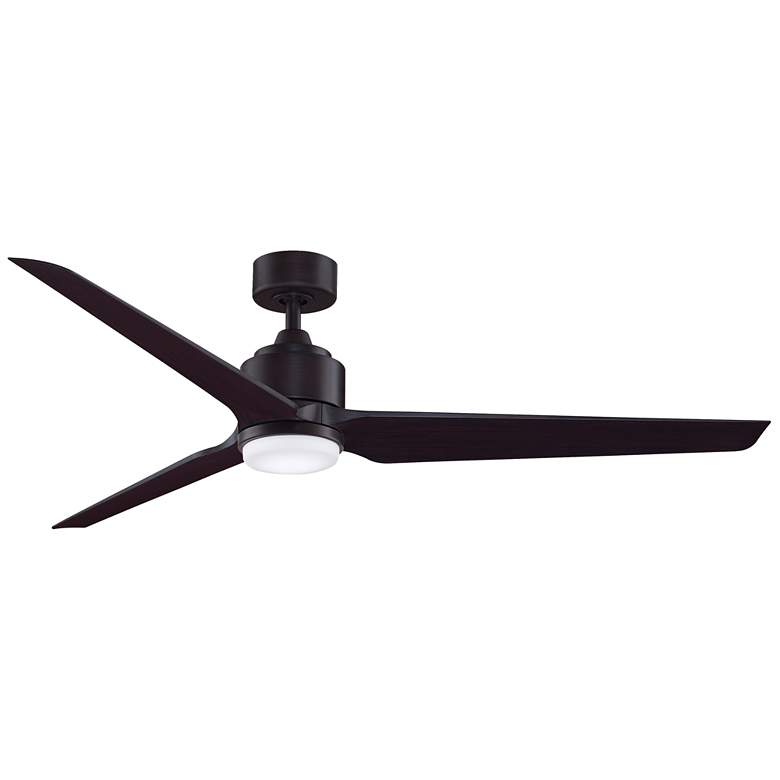 Image 1 Fanimation TriAire Custom - 64 inch - DZW with DWAW Blades and LED LK