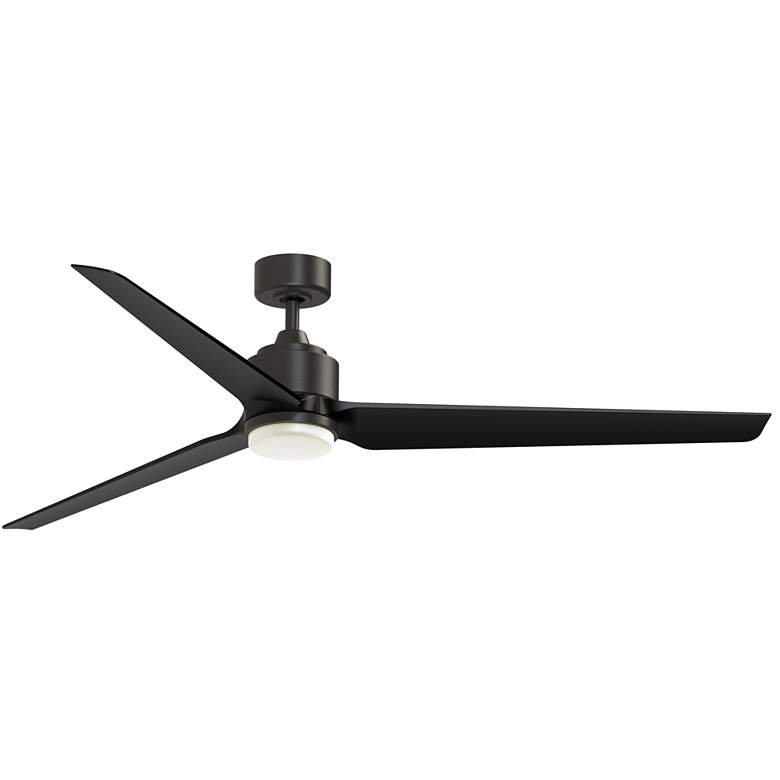 Image 1 Fanimation TriAire Custom - 72 inch - DZW with BLW Blades and LED LK