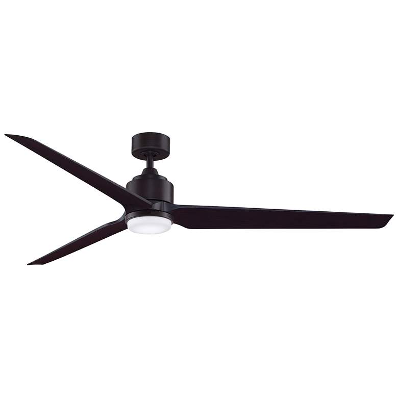 Image 1 Fanimation TriAire Custom - 72 inch - DZW with DWAW Blades and LED LK