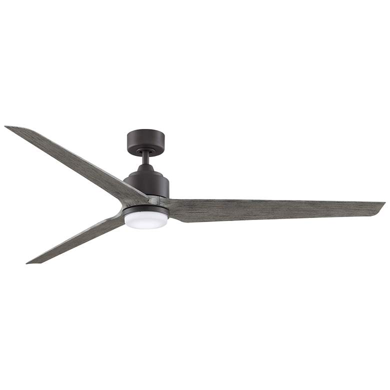 Image 1 Fanimation TriAire Custom - 72 inch - GRW with WEW Blades and LED LK