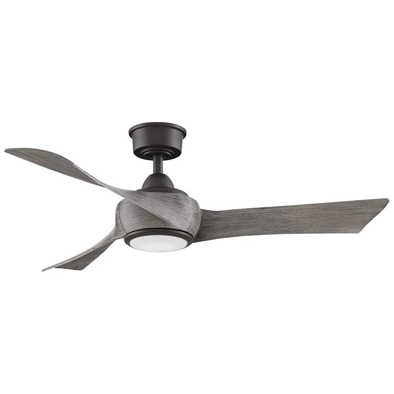 Image 1 Fanimation Wrap Custom - 48 inch - GR with WE Blades and LED LK