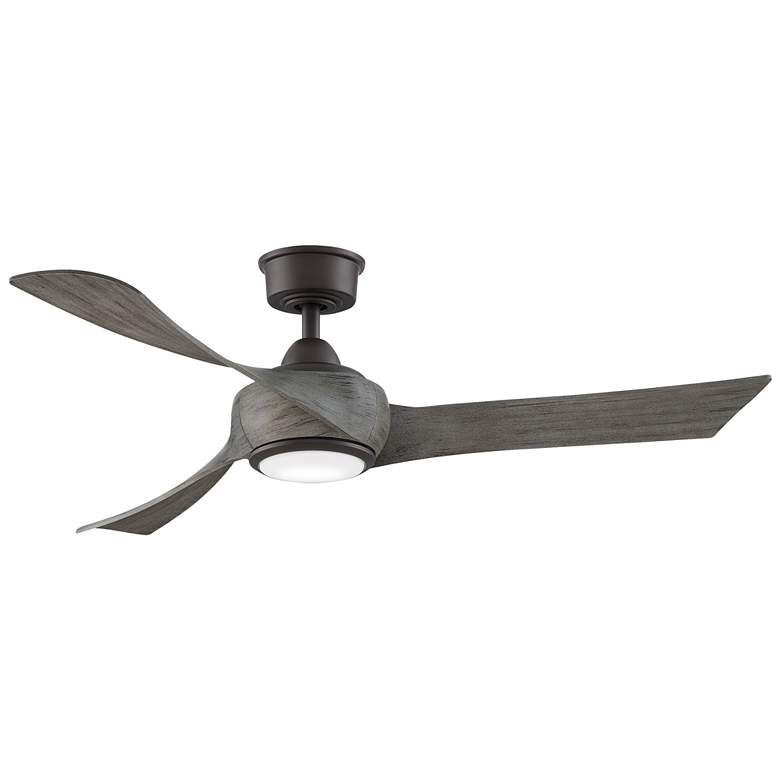 Image 1 Fanimation Wrap Custom - 52 inch - GR with WE Blades and LED LK