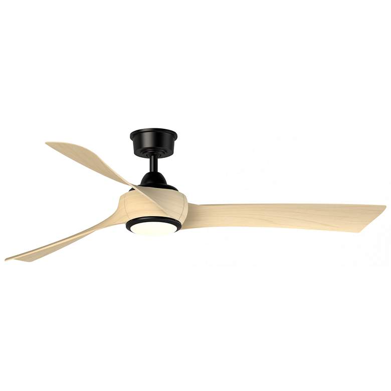 Image 1 Fanimation Wrap Custom - 60 inch - BL with N Blades and LED LK