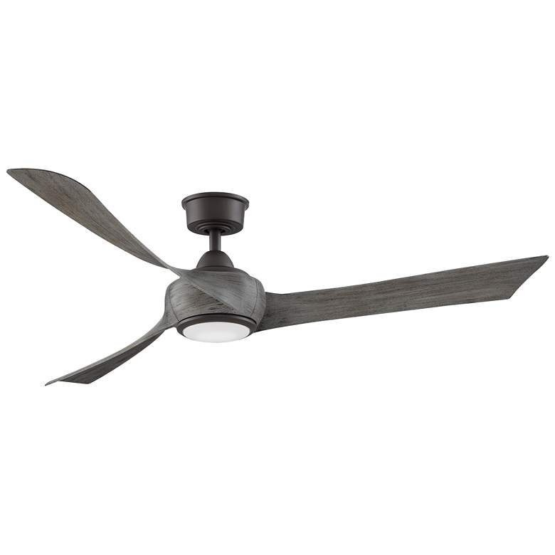 Image 1 Fanimation Wrap Custom - 60 inch - GR with WE Blades and LED LK